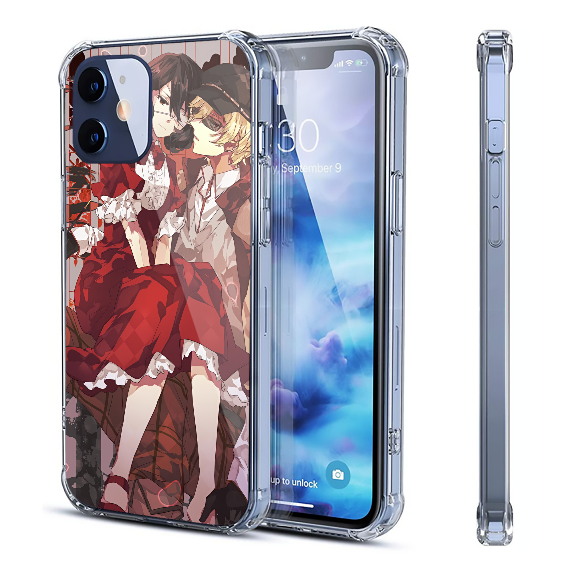 （画像用） 文豪ストレイドッグス Bungo Stray Dogs 【iPhone 12シリーズ対応】透明スマホケース（クリアソフトケース）